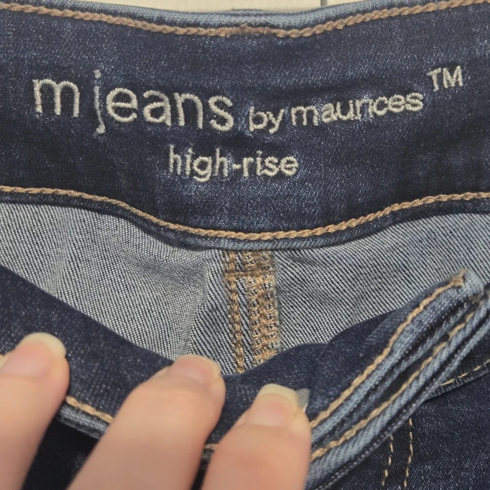 Maurices Dark Blue High-Rise Skinny Jeans - Picture 2 of 7